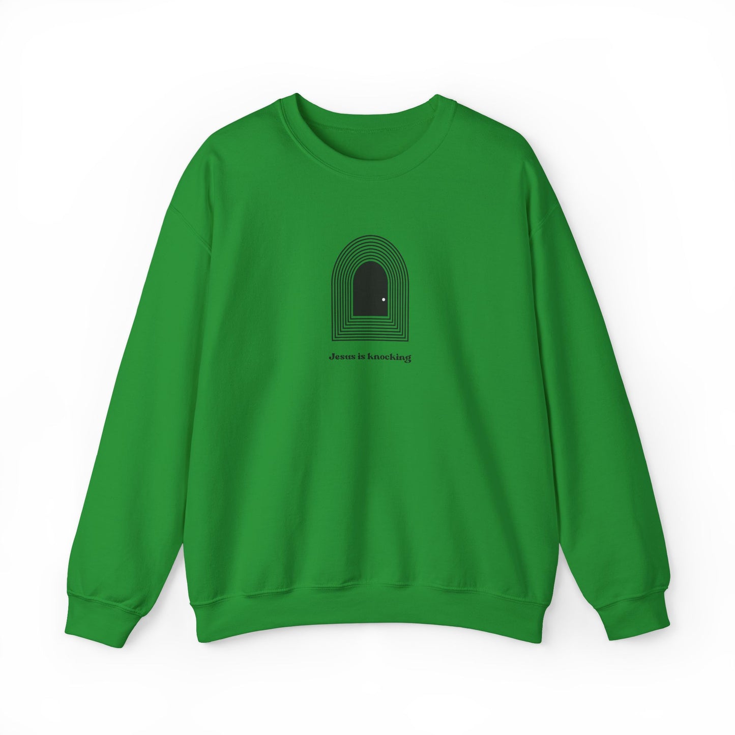 Jesus is Knocking Unisex Crewneck Sweatshirt