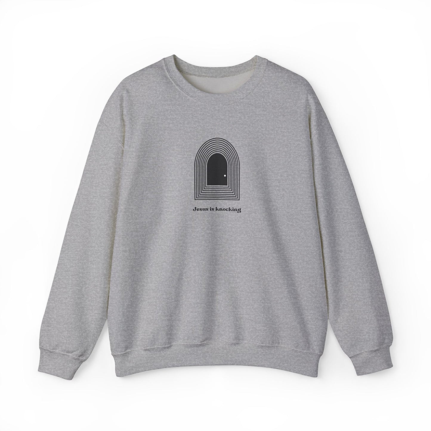 Jesus is Knocking Unisex Crewneck Sweatshirt