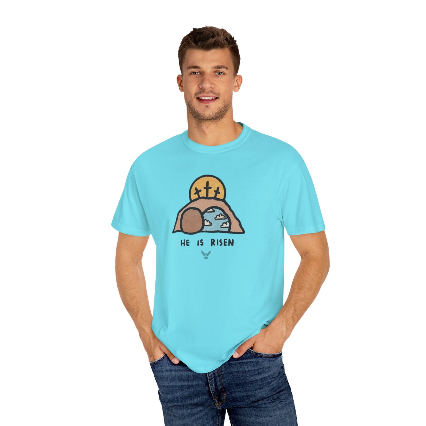 He is Risen Animated Unisex Comfort Colors T-shirt