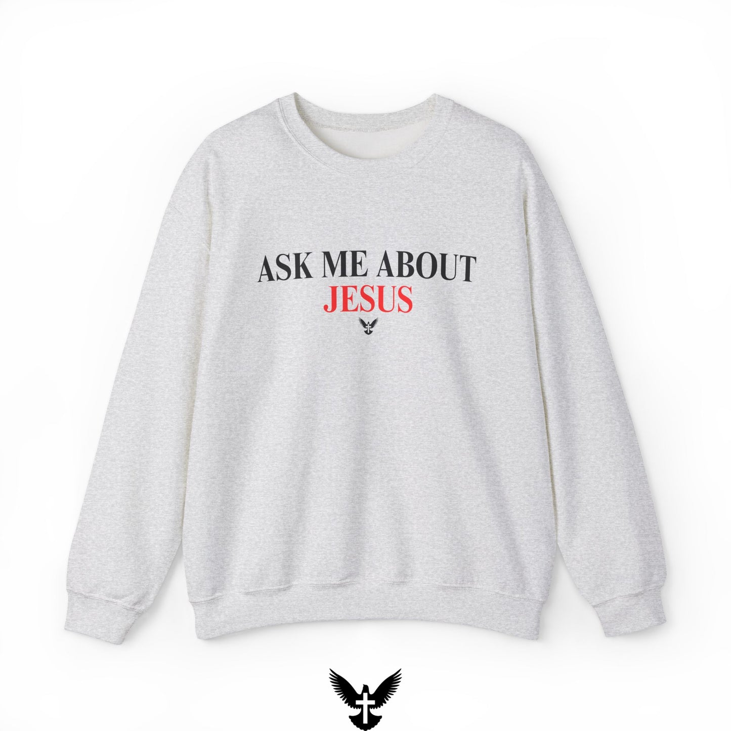 Ask Me About Jesus Unisex Crewneck Sweatshirt
