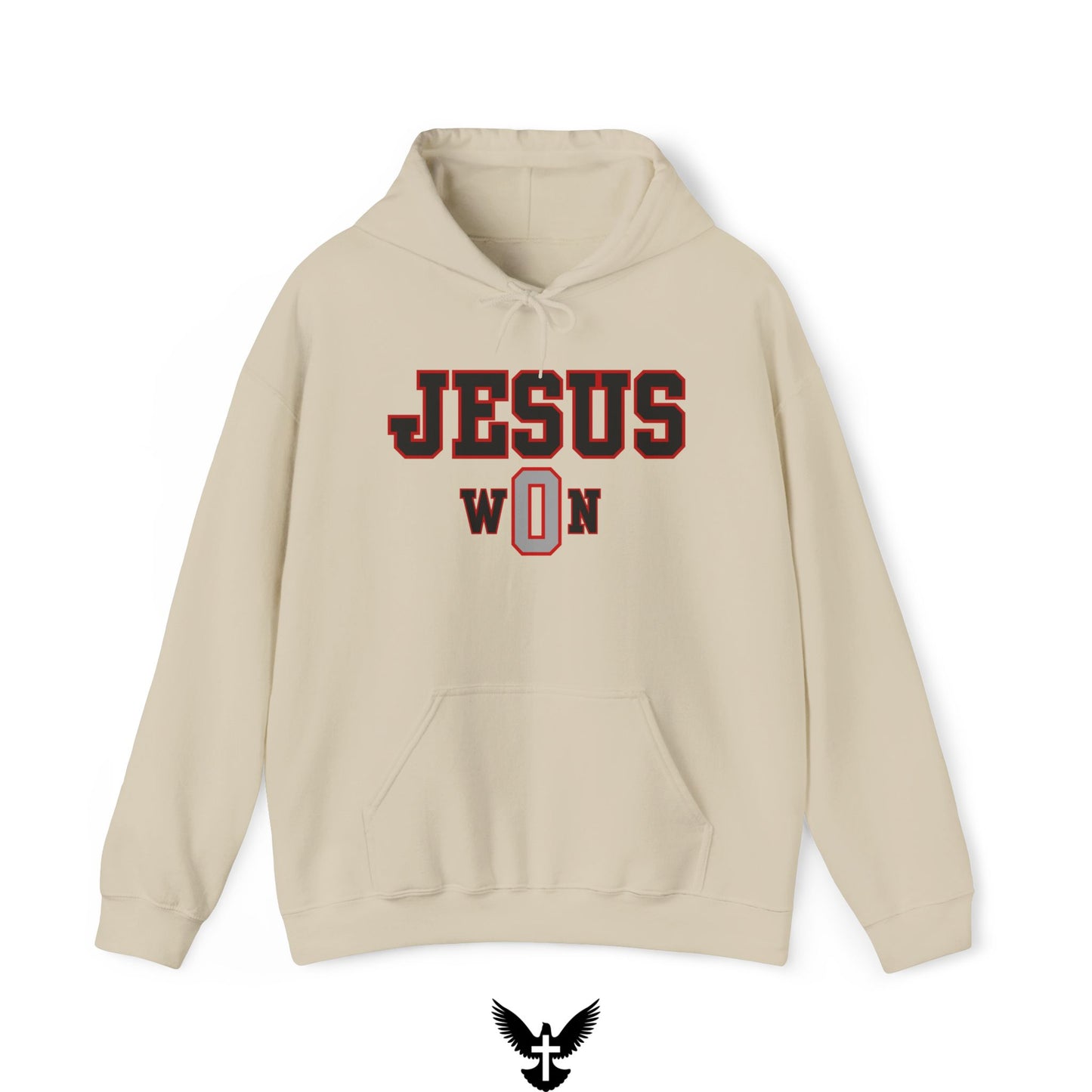 ‘Jesus Won’ Buckeyes Edition Unisex Hooded Sweatshirt