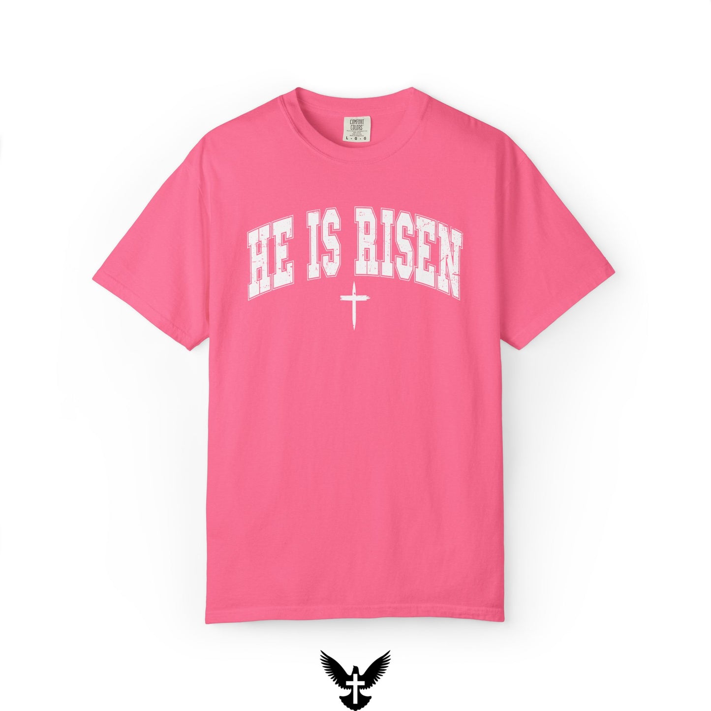 He is Risen Varsity Unisex Comfort Colors T-Shirt