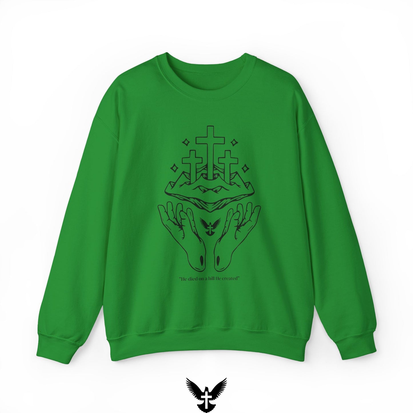 ‘On a Hill He Created’ Unisex Crewneck Sweatshirt
