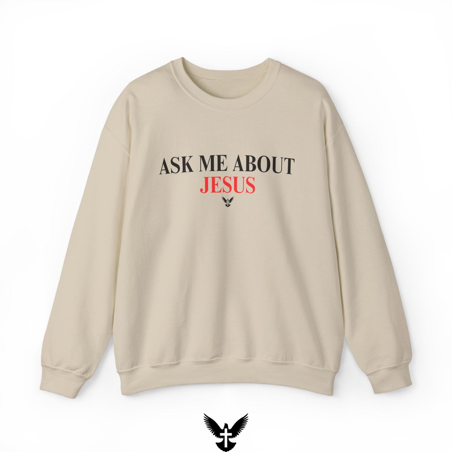 Ask Me About Jesus Unisex Crewneck Sweatshirt
