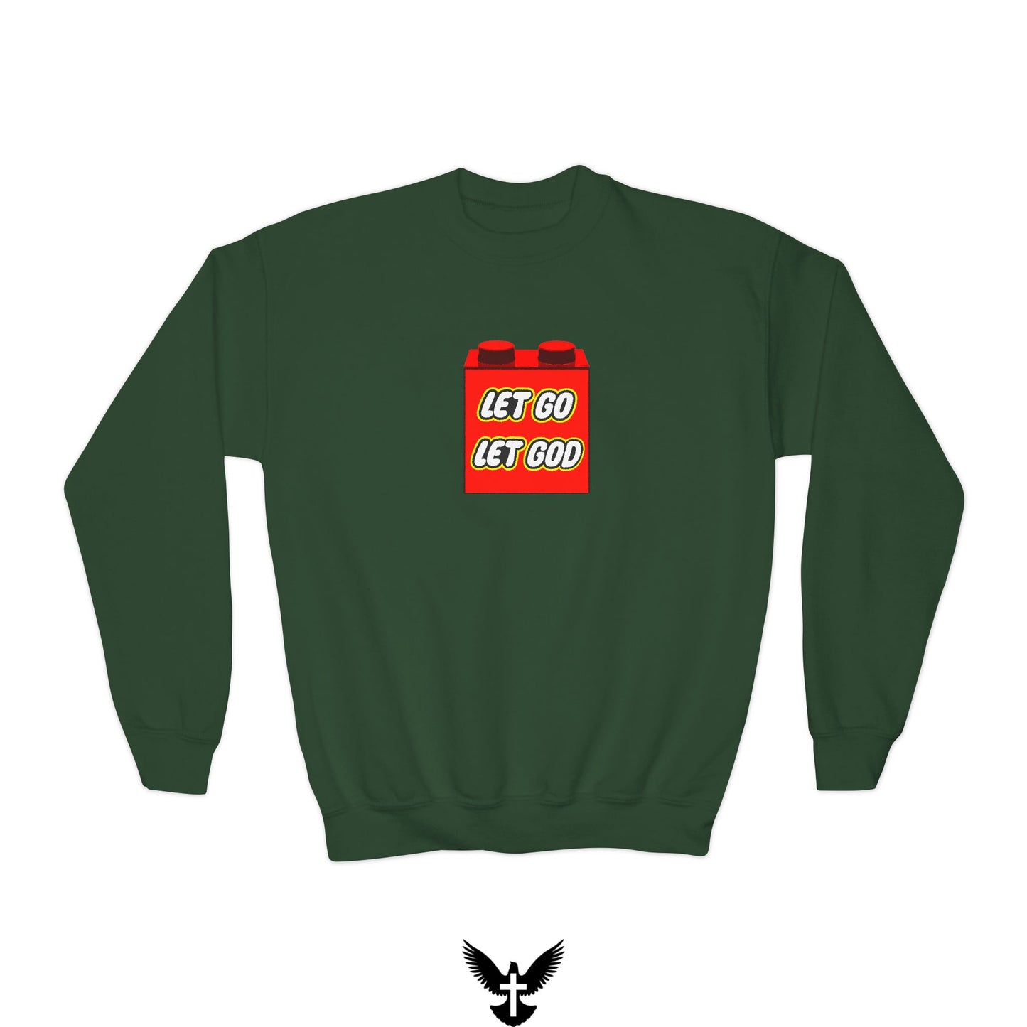“Let go Let God” Youth Crewneck Sweatshirt