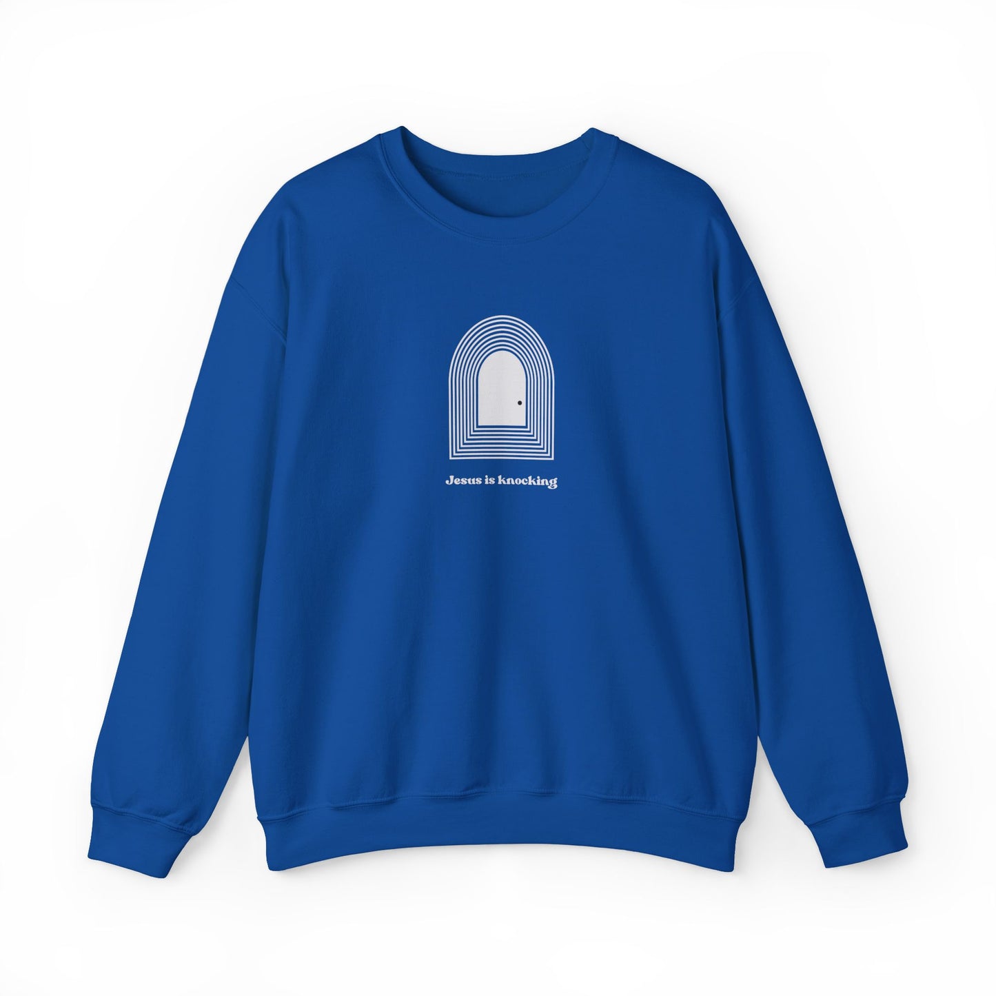 Jesus is Knocking Unisex Crewneck Sweatshirt