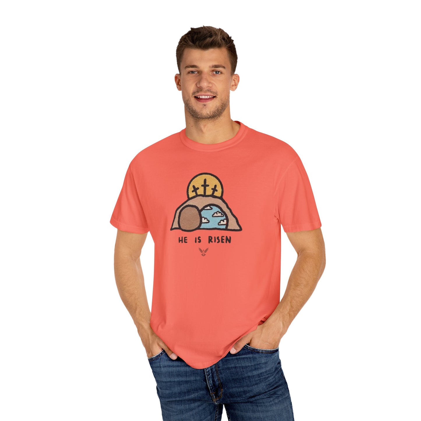 He is Risen Animated Unisex Comfort Colors T-shirt
