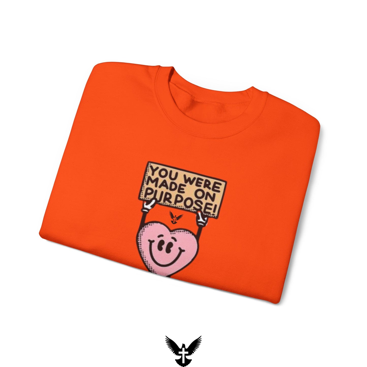 ‘You Were Made on Purpose’ Unisex Crewneck Sweatshirt
