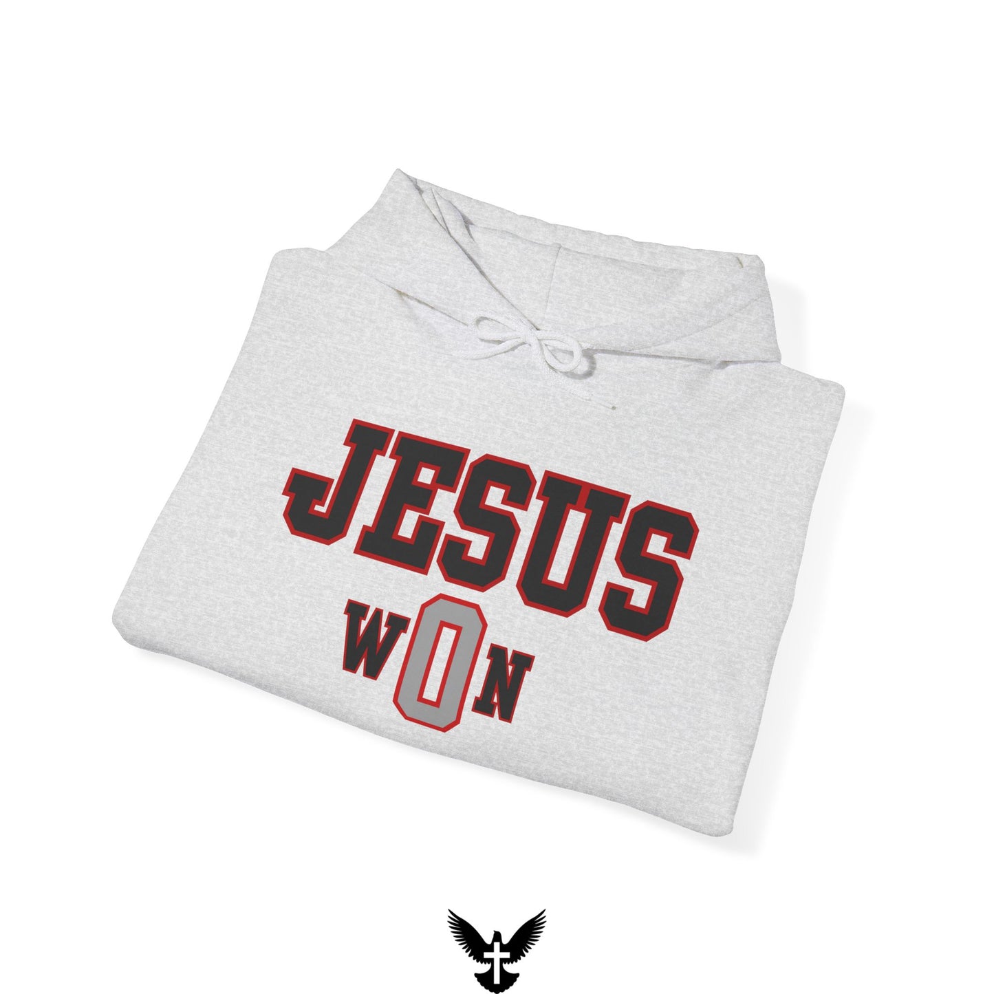 ‘Jesus Won’ Buckeyes Edition Unisex Hooded Sweatshirt