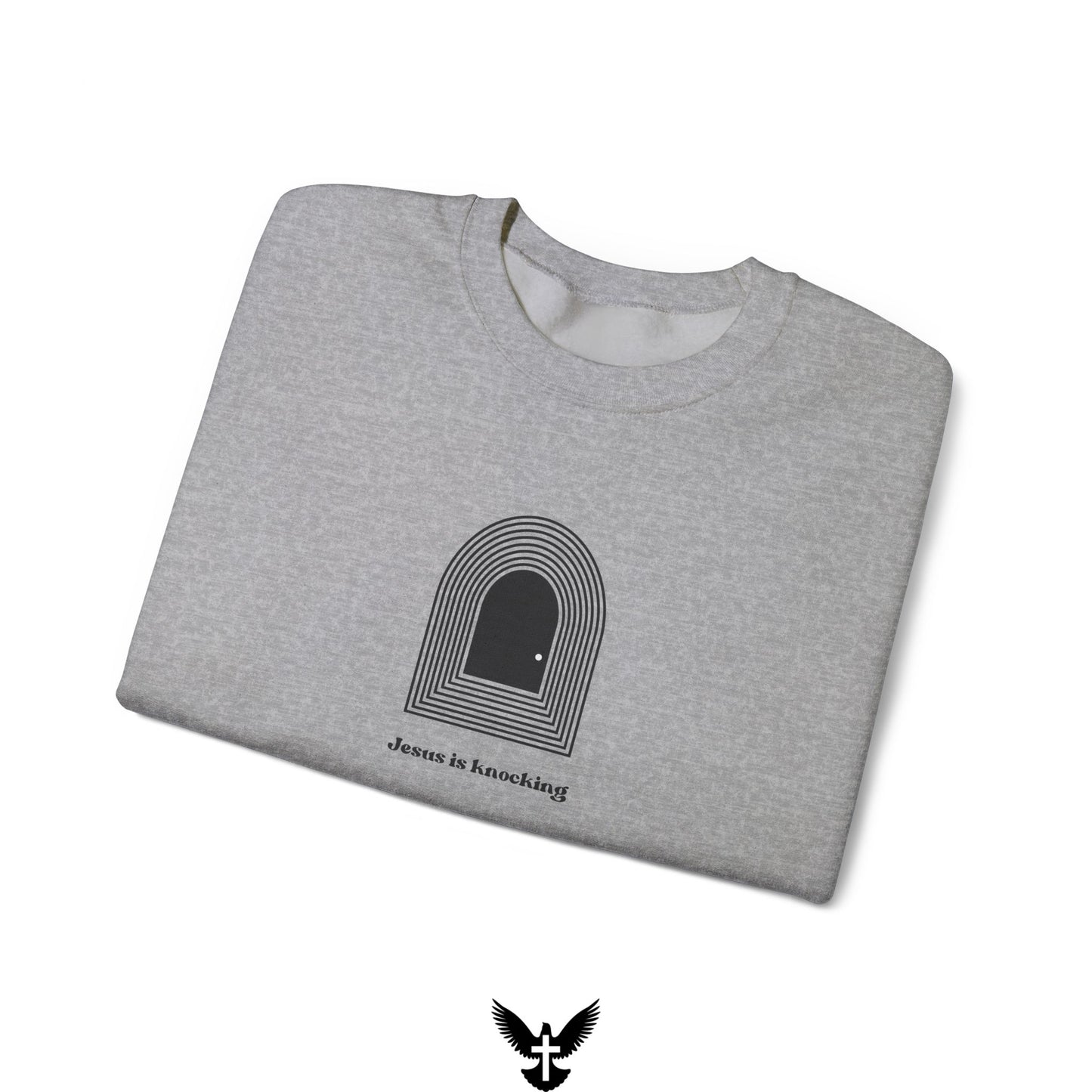 Jesus is Knocking Unisex Crewneck Sweatshirt
