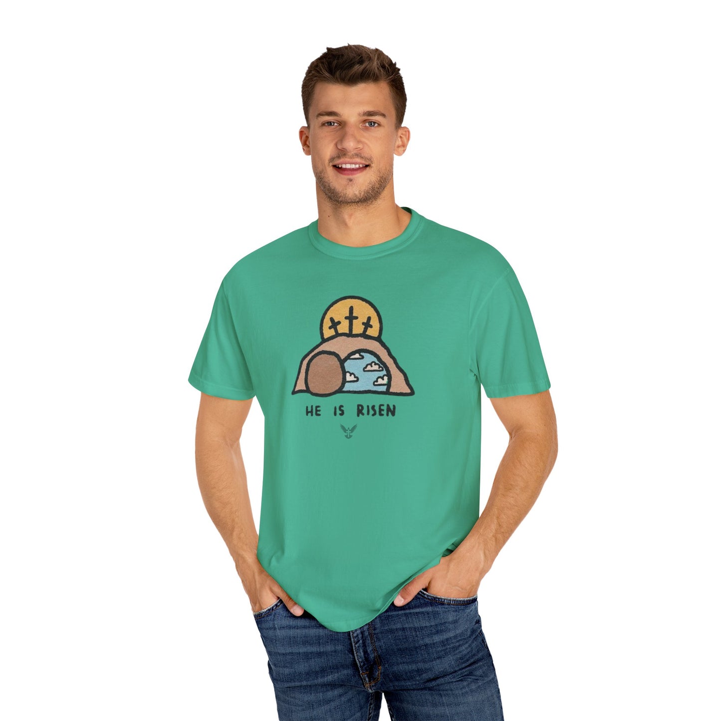 He is Risen Animated Unisex Comfort Colors T-shirt