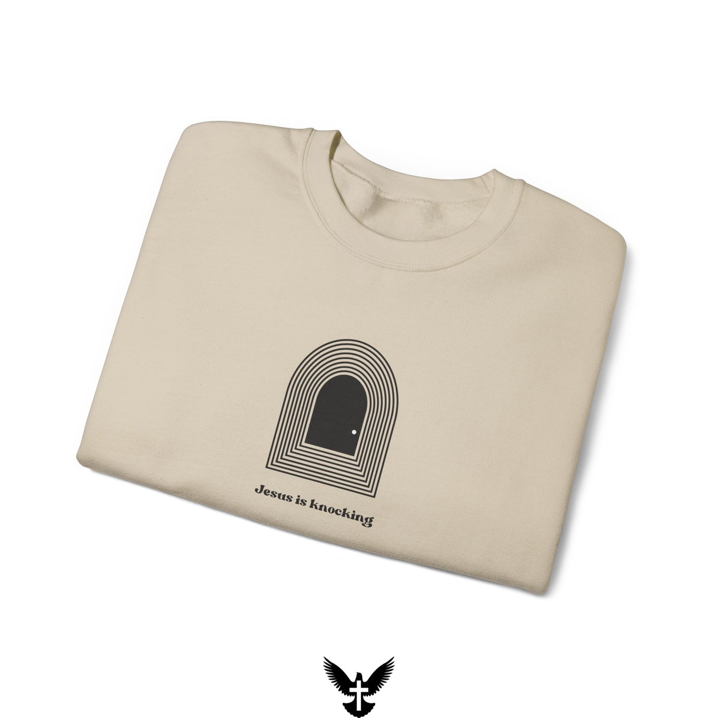 Jesus is Knocking Unisex Crewneck Sweatshirt