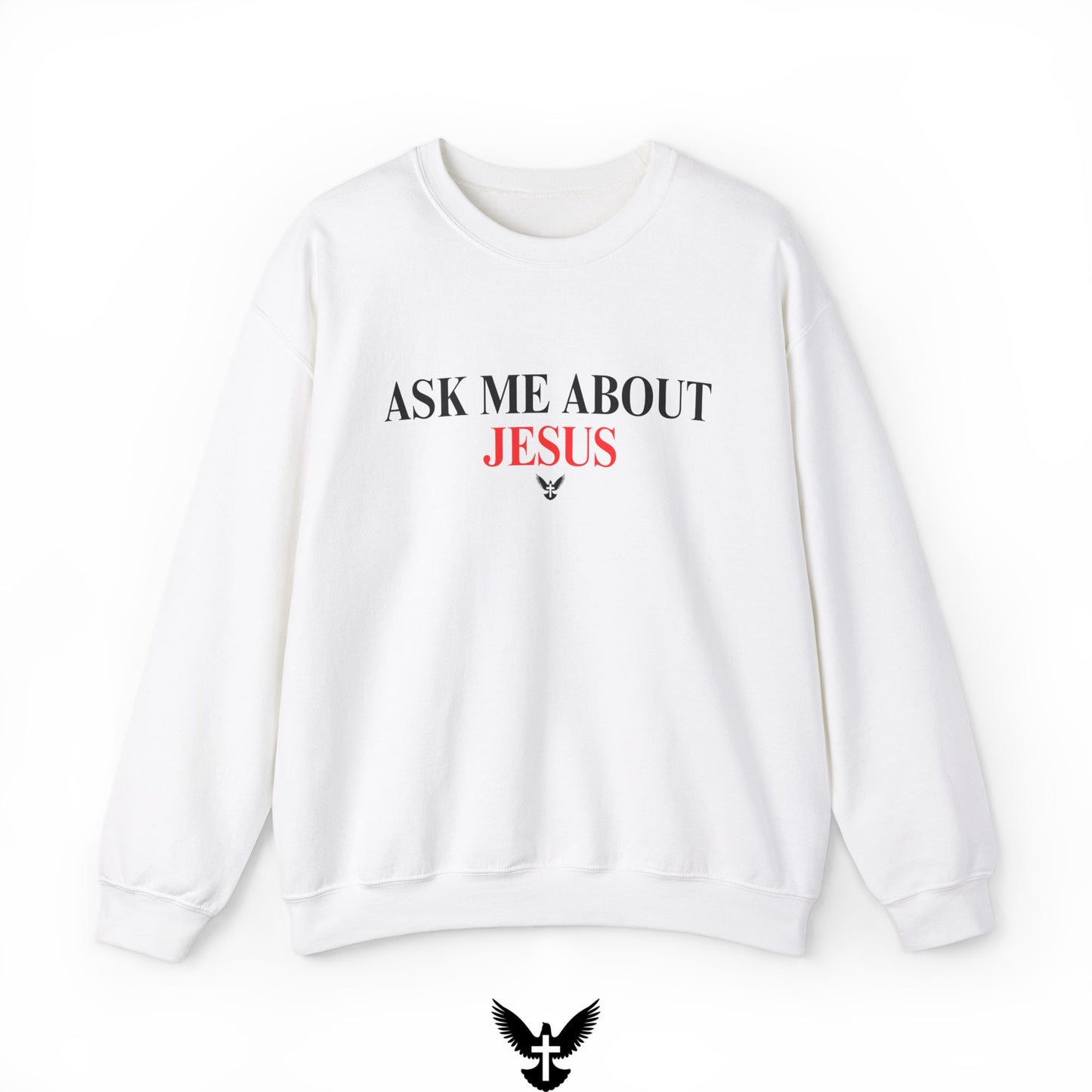 Ask Me About Jesus Unisex Crewneck Sweatshirt
