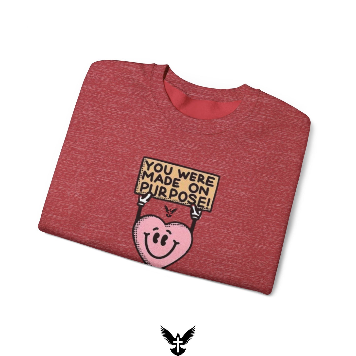 ‘You Were Made on Purpose’ Unisex Crewneck Sweatshirt