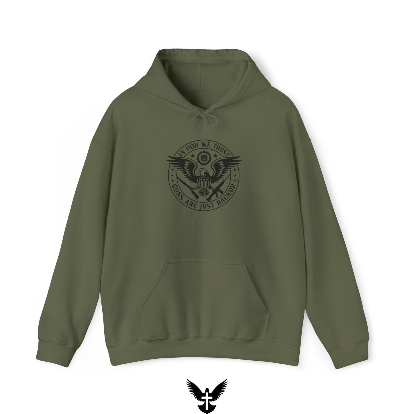 'In God We Trust Guns Are Just Backup' Hoodie