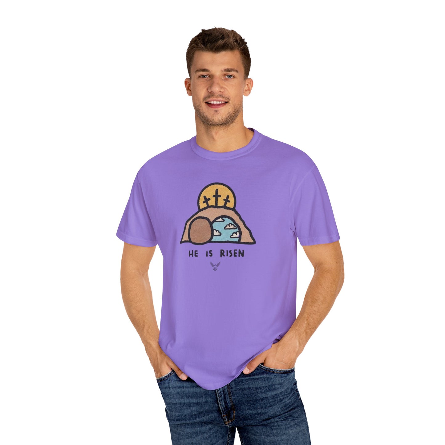 He is Risen Animated Unisex Comfort Colors T-shirt