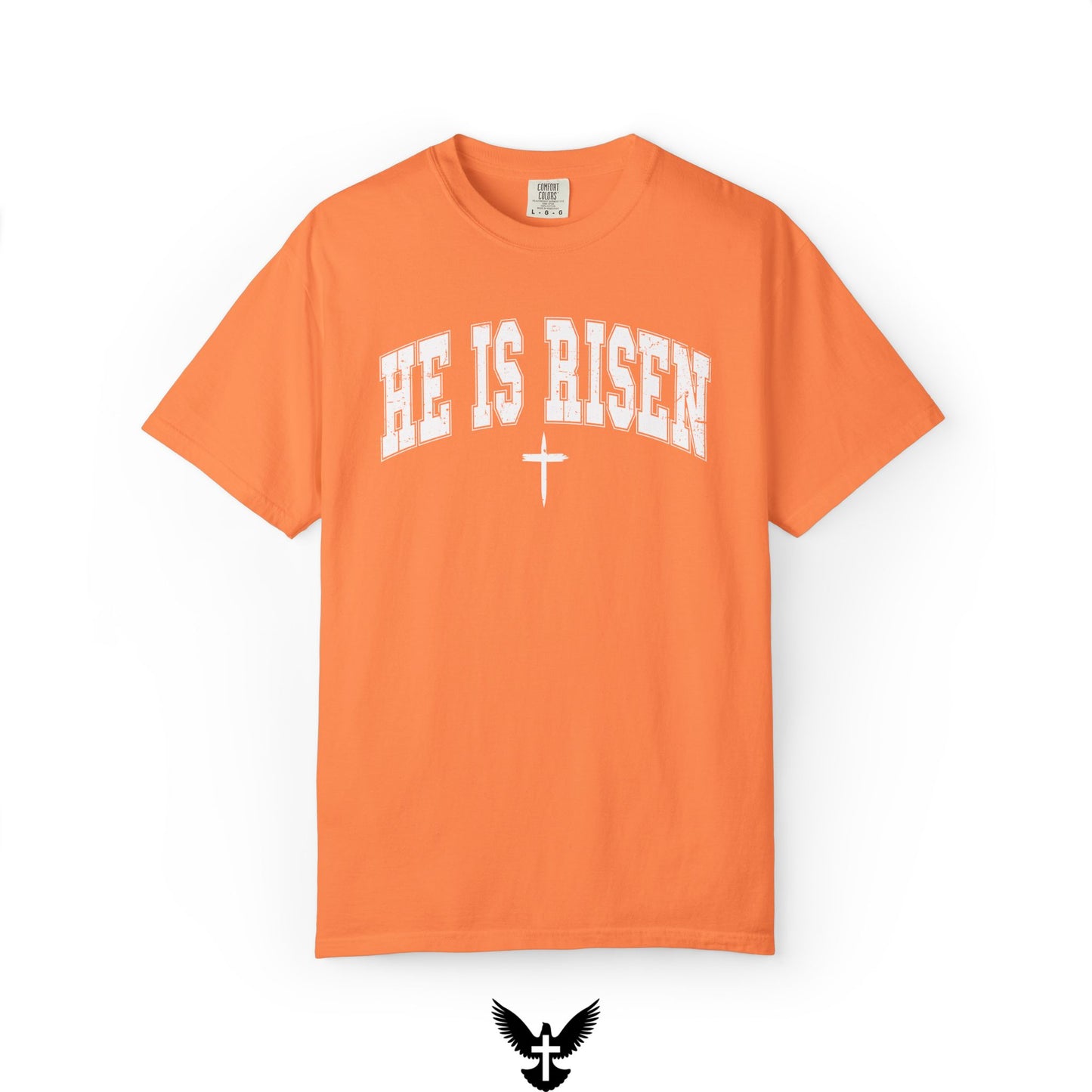 He is Risen Varsity Unisex Comfort Colors T-Shirt