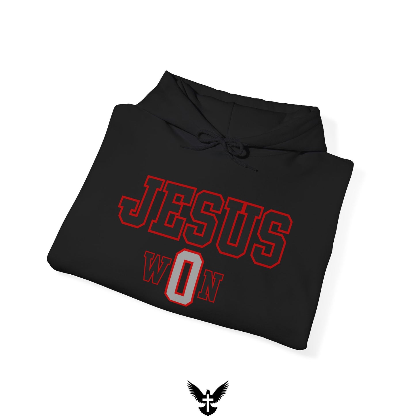 ‘Jesus Won’ Buckeyes Edition Unisex Hooded Sweatshirt