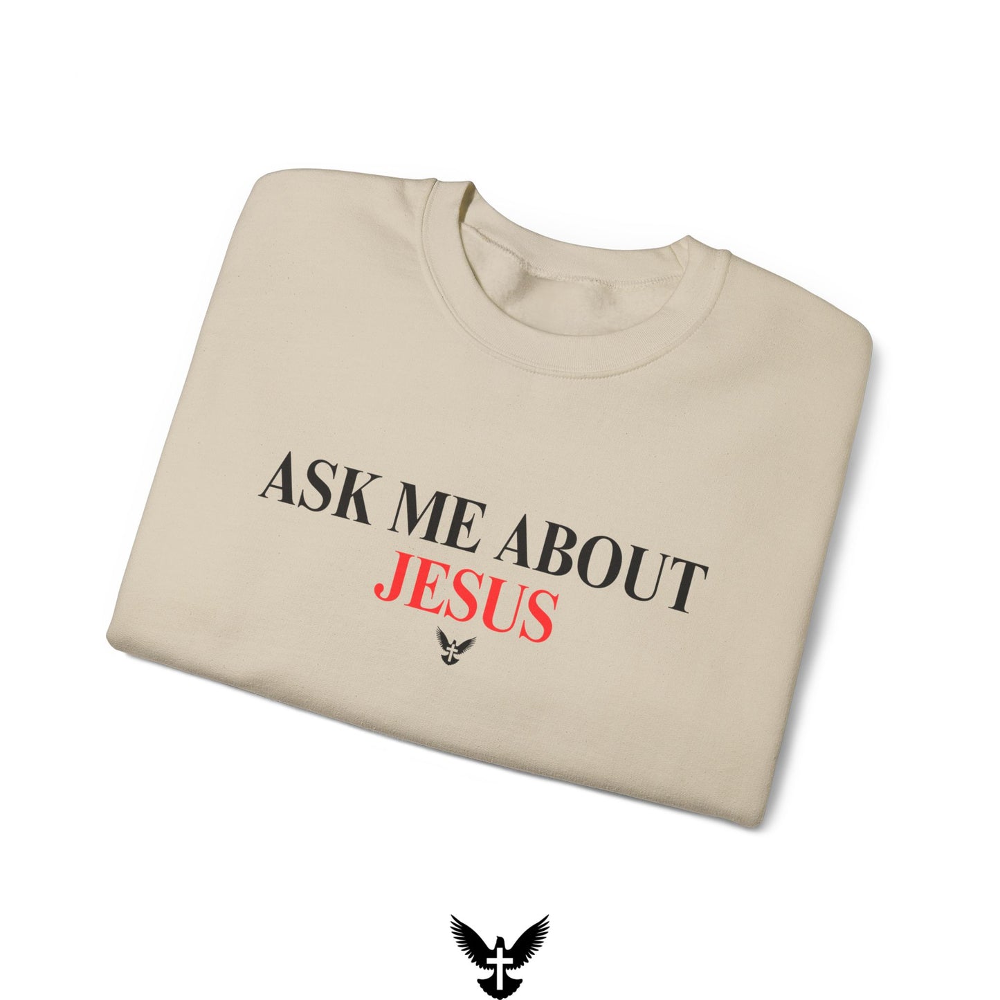 Ask Me About Jesus Unisex Crewneck Sweatshirt