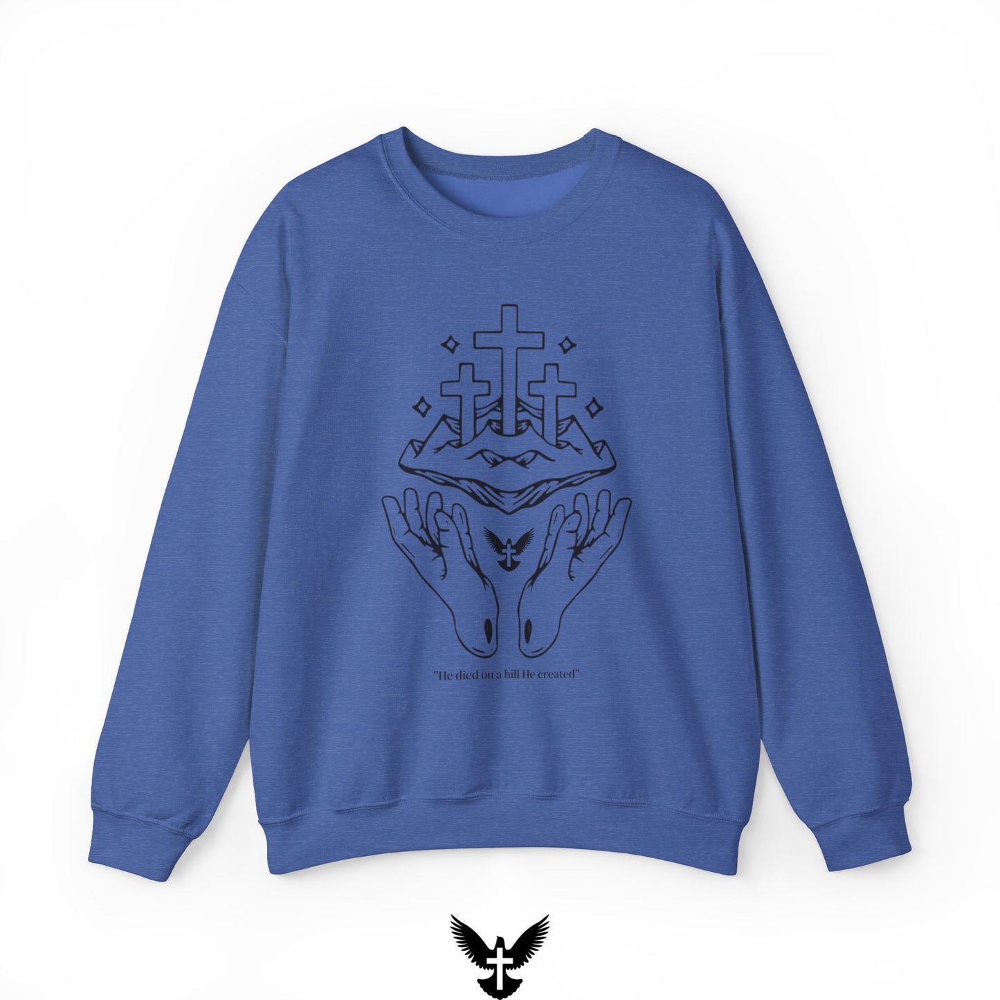 ‘On a Hill He Created’ Unisex Crewneck Sweatshirt