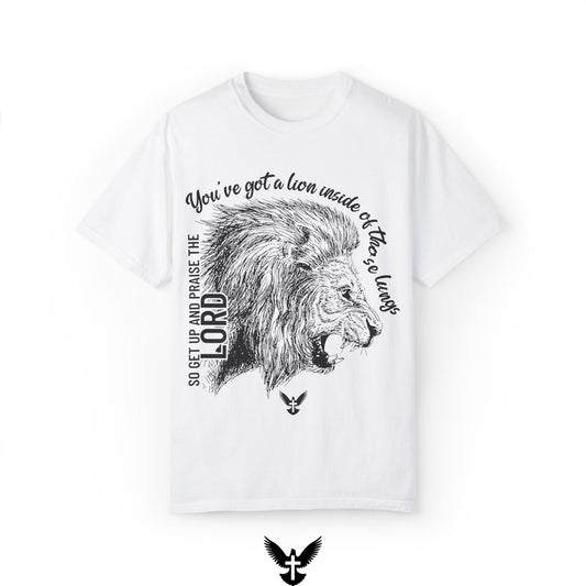 ‘Lion in those Lungs’ Unisex Comfort Colors T-shirt