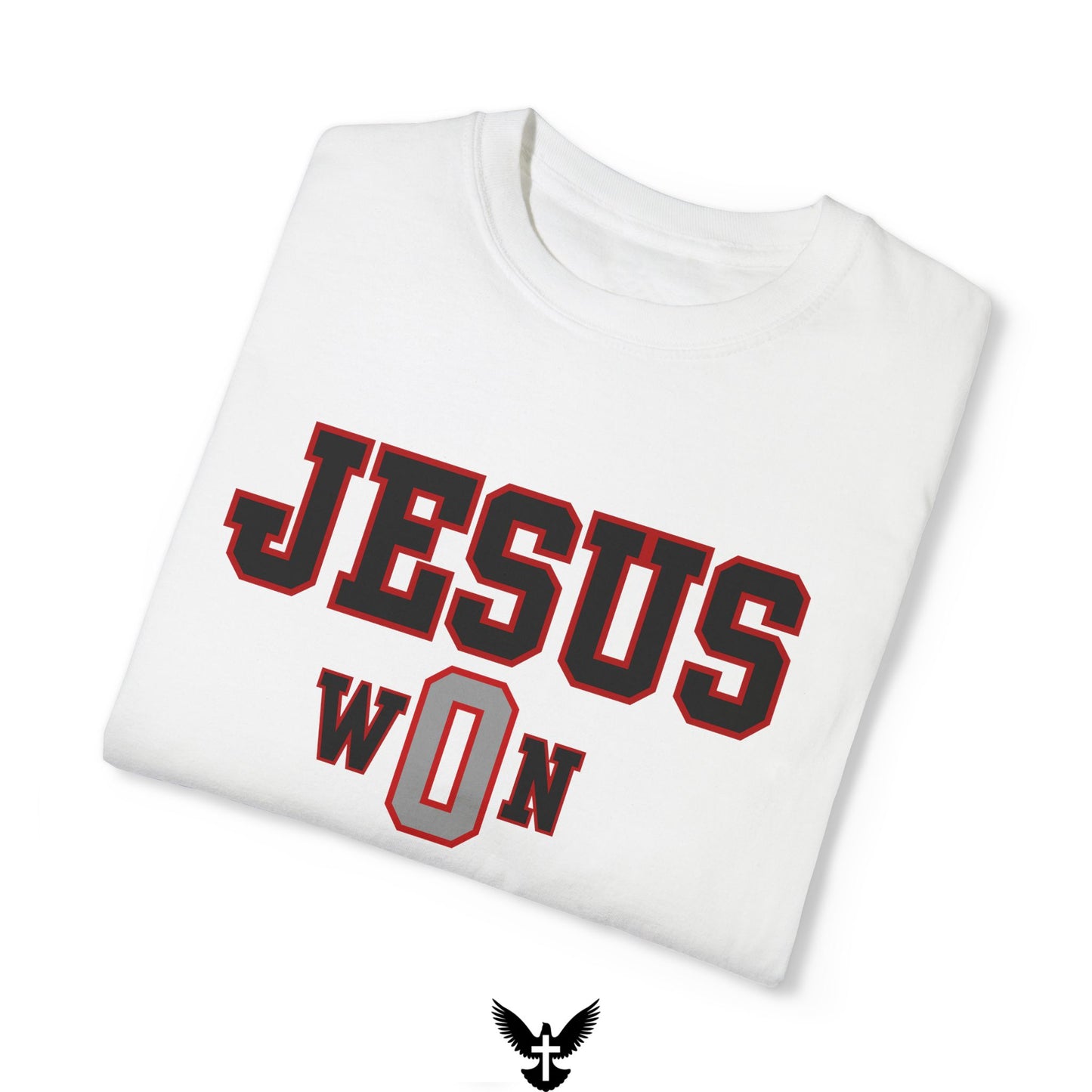 ‘Jesus Won’ Buckeyes Edition Unisex Comfort Colors T-shirt