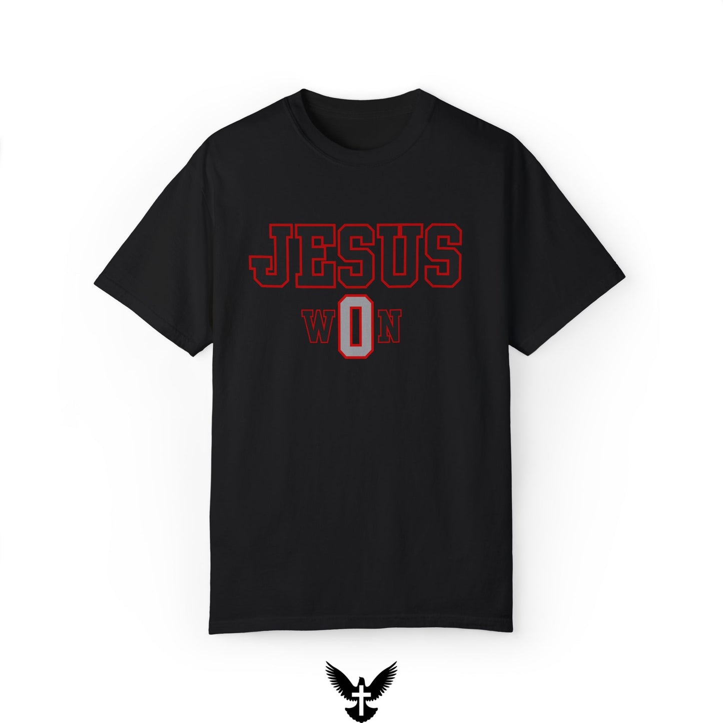 ‘Jesus Won’ Buckeyes Edition Unisex Comfort Colors T-shirt