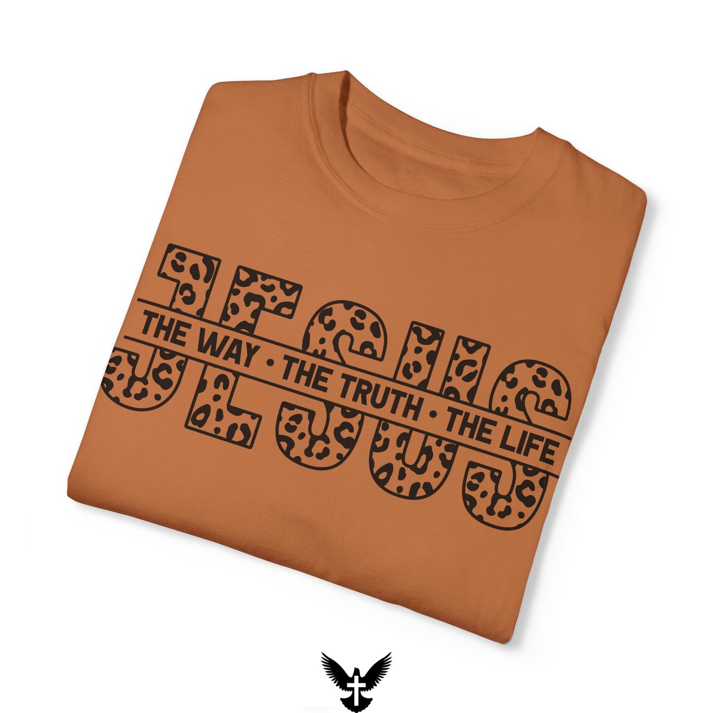 The Way, The Truth, The Life Bold Leopard Print Comfort Colors T-Shirt