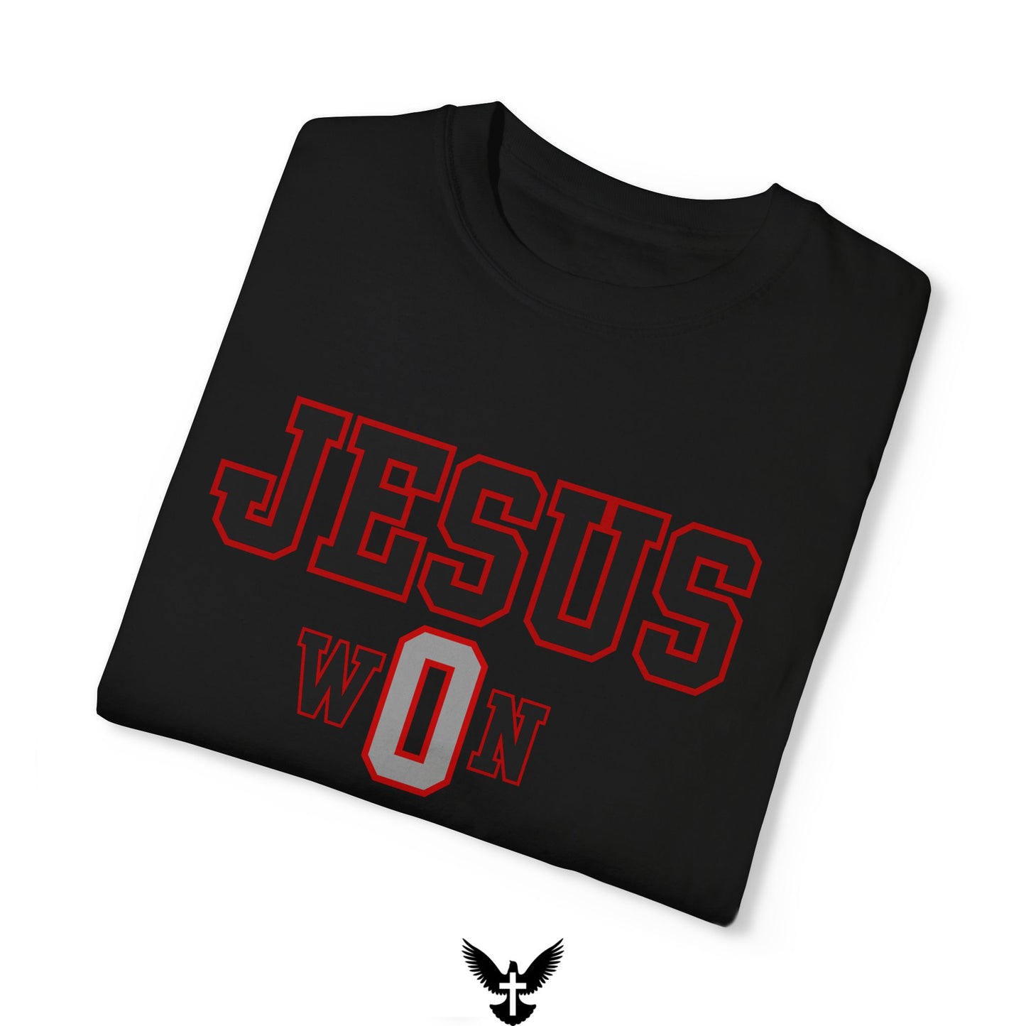 ‘Jesus Won’ Buckeyes Edition Unisex Comfort Colors T-shirt