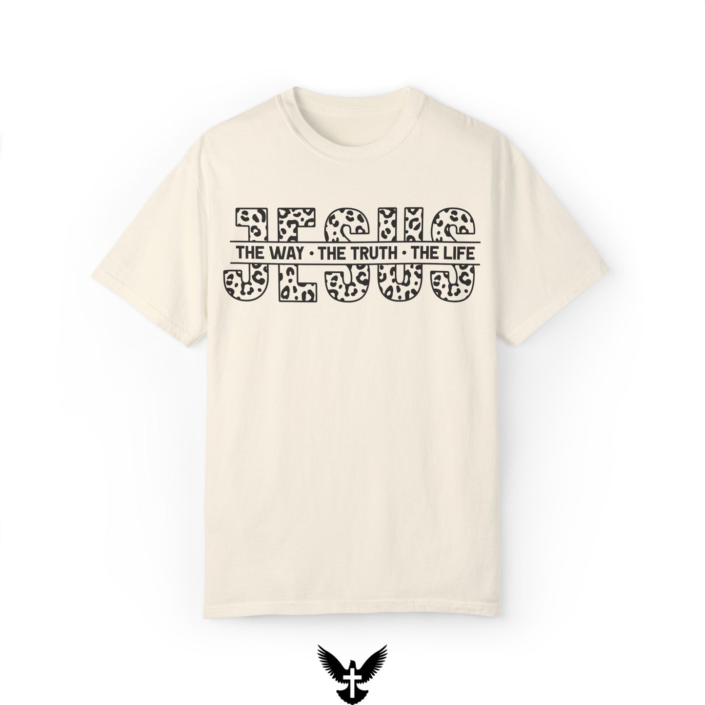 The Way, The Truth, The Life Bold Leopard Print Comfort Colors T-Shirt