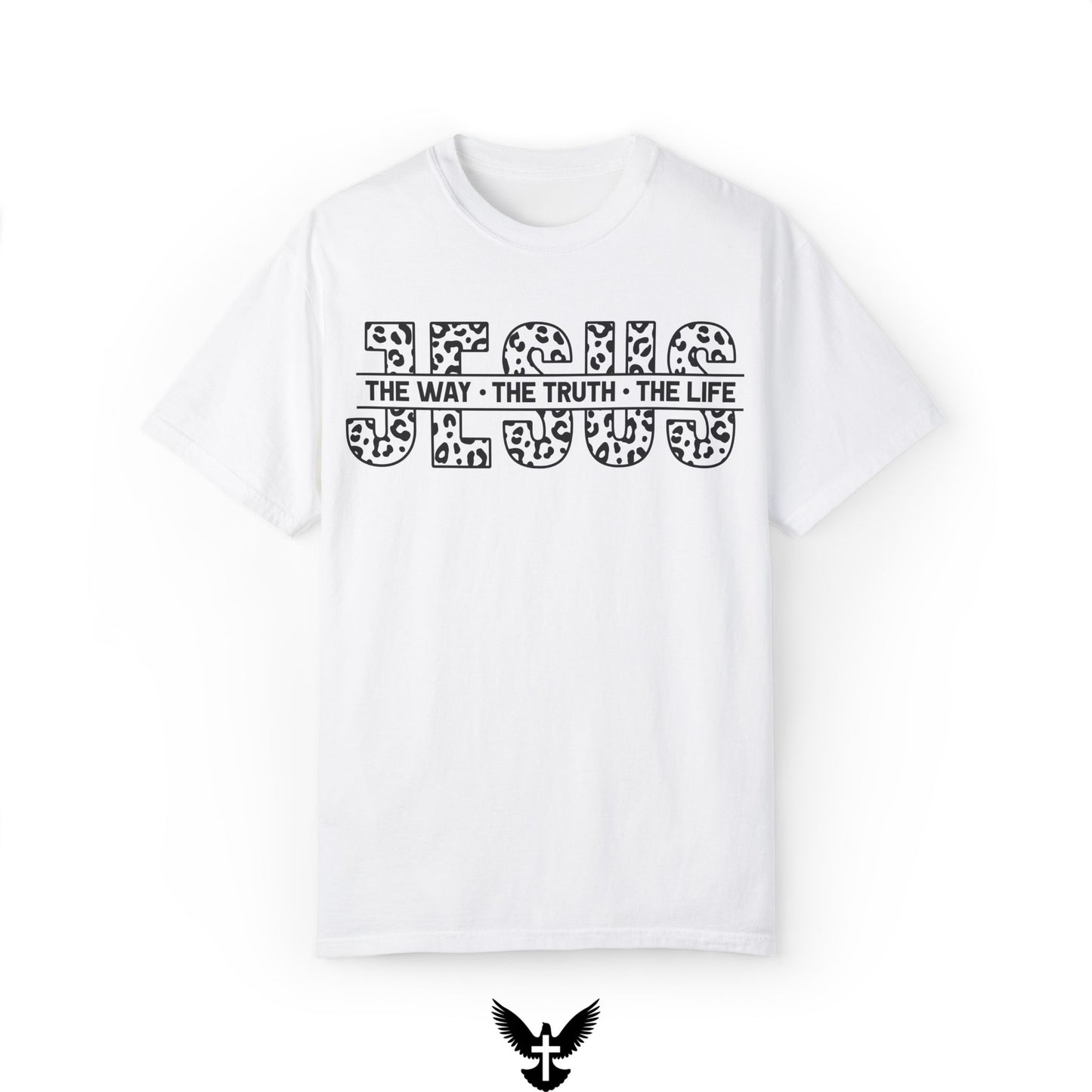 The Way, The Truth, The Life Bold Leopard Print Comfort Colors T-Shirt