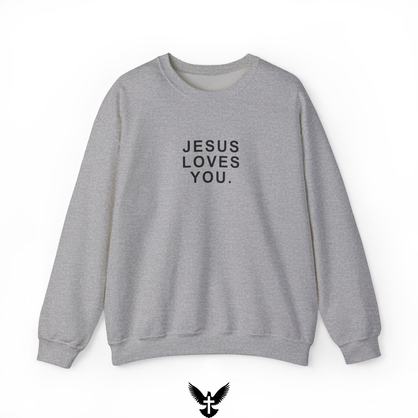 ‘Jesus Loves You’ Unisex Crewneck Sweatshirt