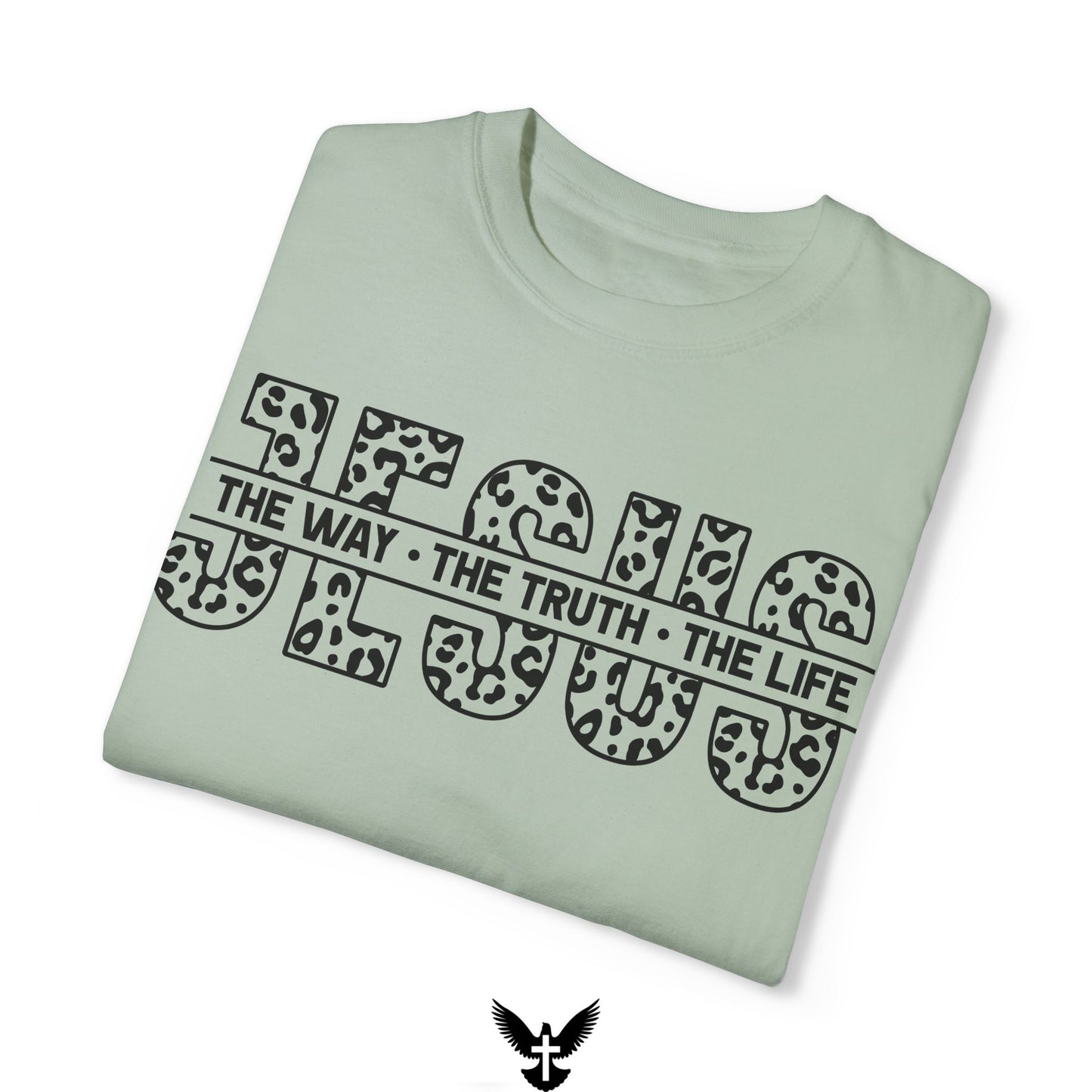 The Way, The Truth, The Life Bold Leopard Print Comfort Colors T-Shirt