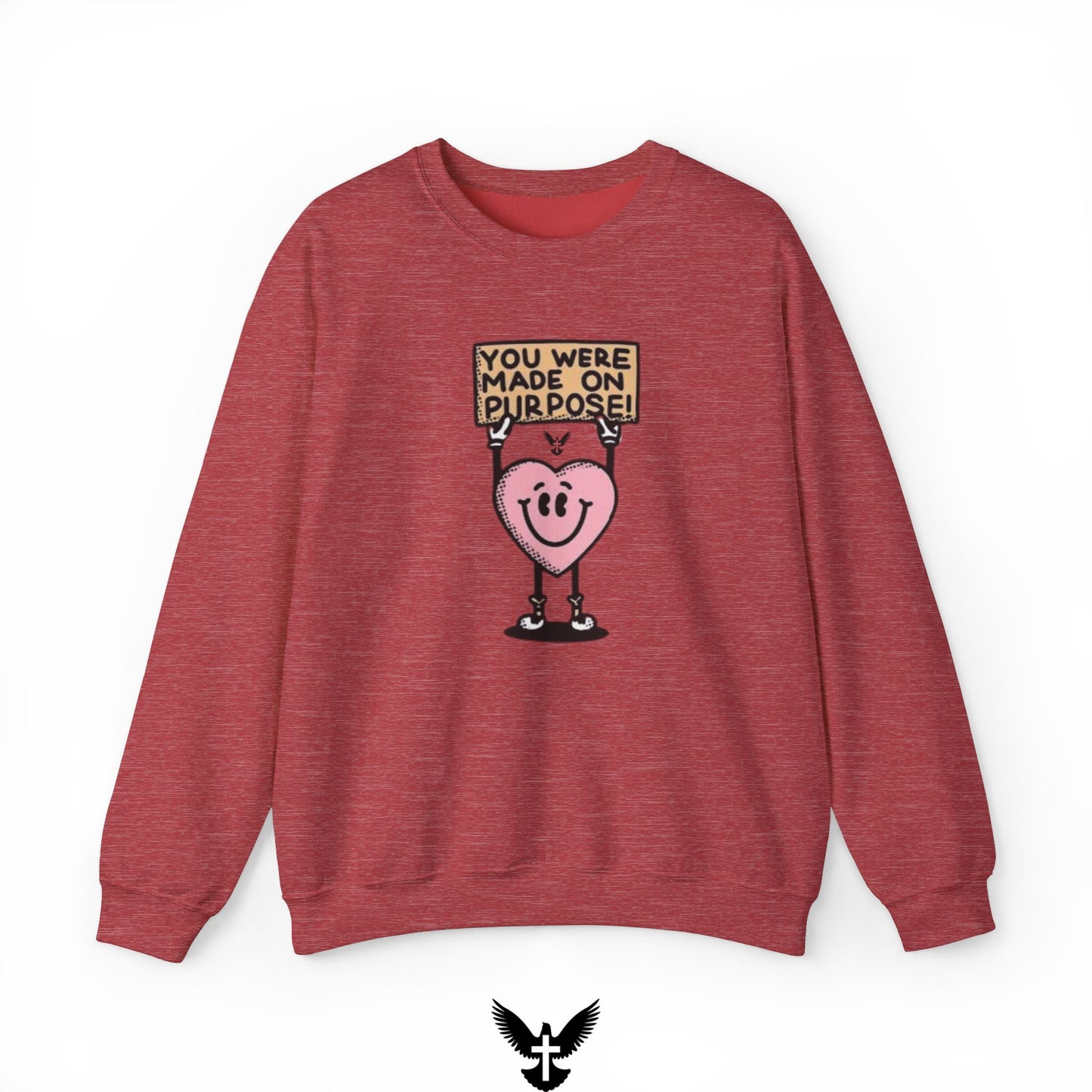‘You Were Made on Purpose’ Unisex Crewneck Sweatshirt