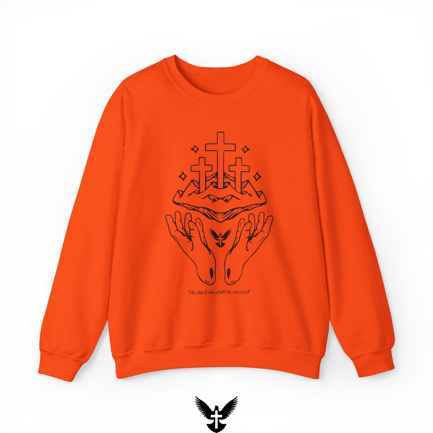 ‘On a Hill He Created’ Unisex Crewneck Sweatshirt