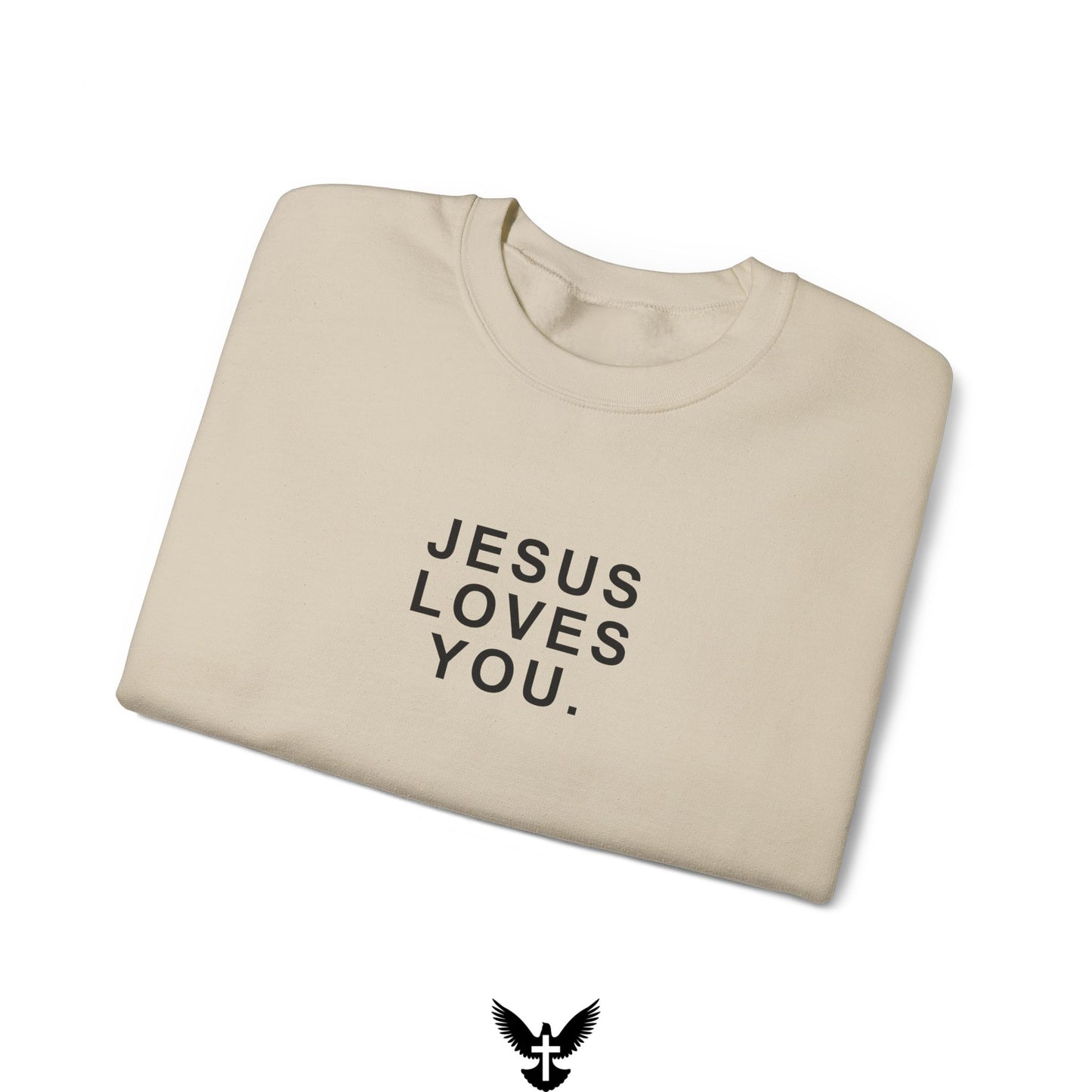 ‘Jesus Loves You’ Unisex Crewneck Sweatshirt