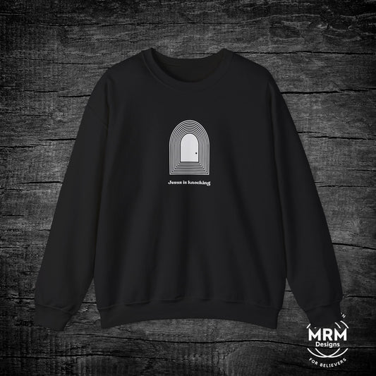 Jesus is Knocking Crewneck Sweatshirt