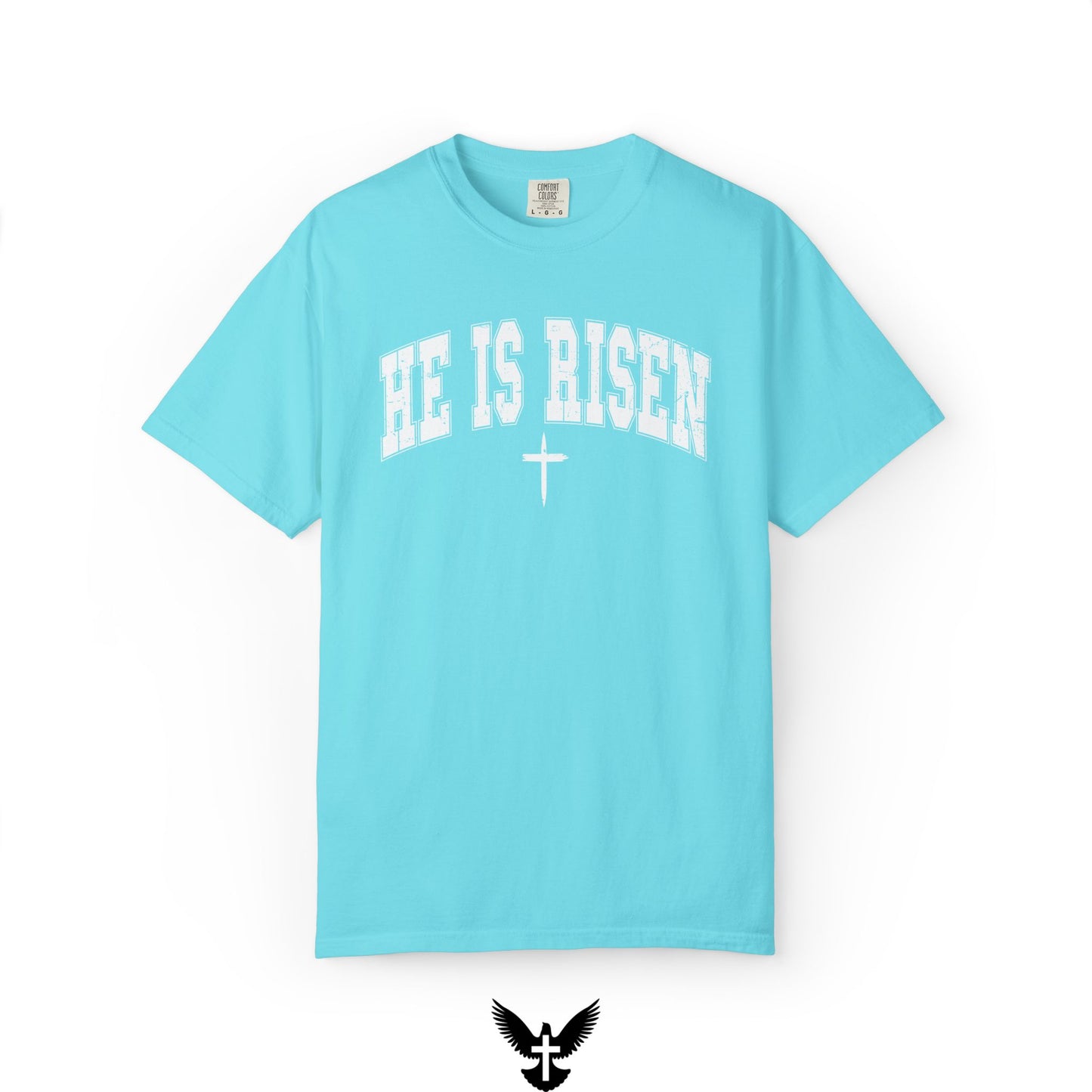 He is Risen Varsity Unisex Comfort Colors T-Shirt