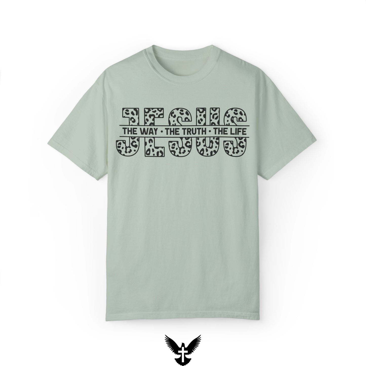 The Way, The Truth, The Life Bold Leopard Print Comfort Colors T-Shirt