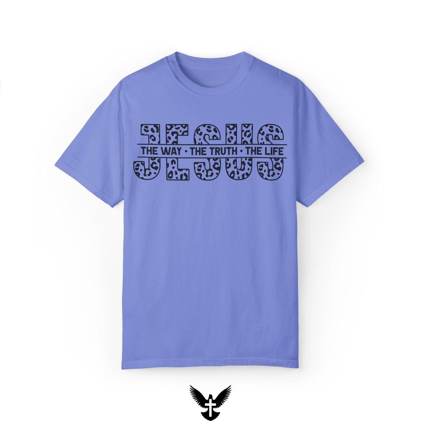 The Way, The Truth, The Life Bold Leopard Print Comfort Colors T-Shirt