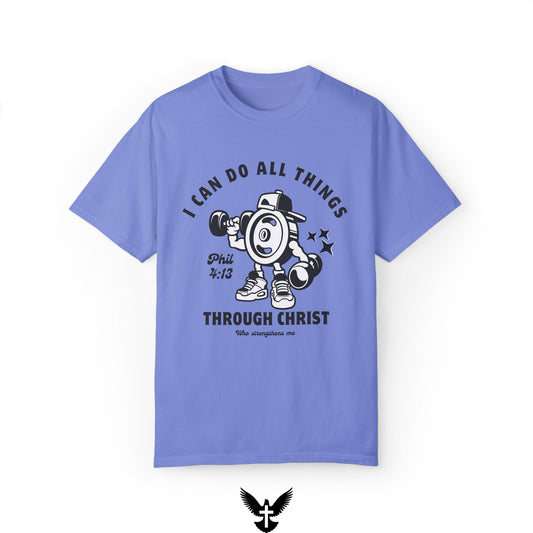 Phillipians 4:13 Strong Man Tee