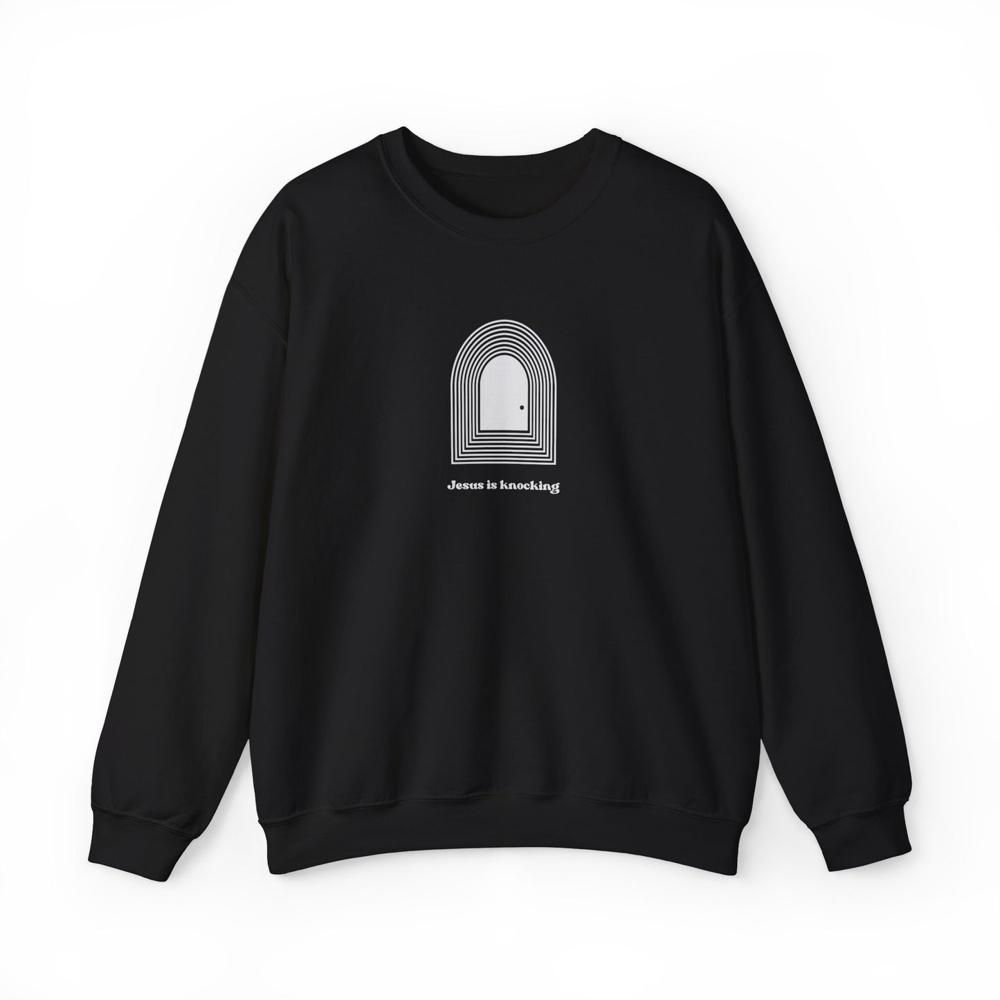 Jesus is Knocking Unisex Crewneck Sweatshirt