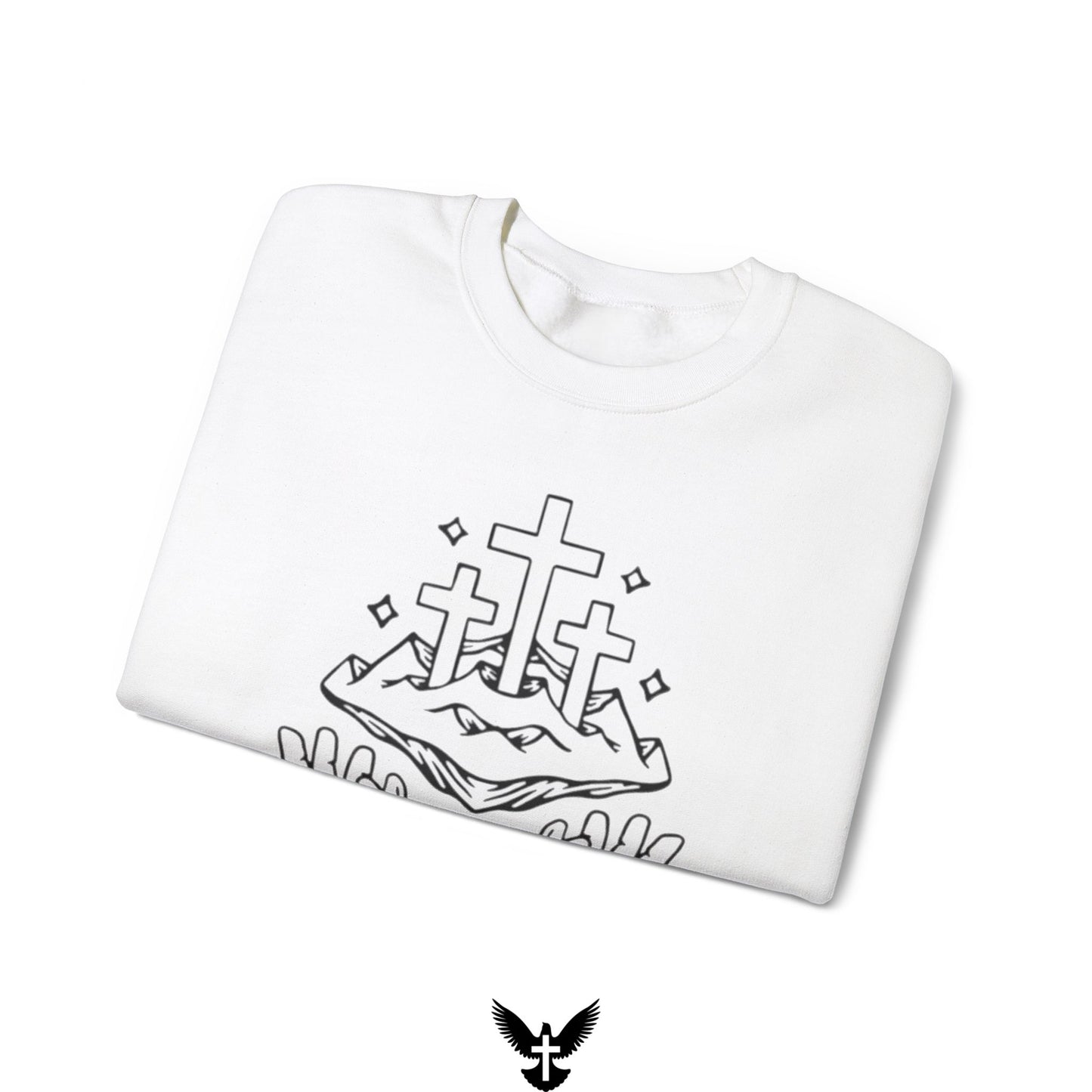 ‘On a Hill He Created’ Unisex Crewneck Sweatshirt
