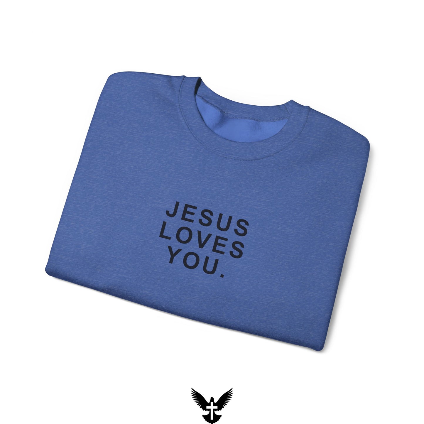 ‘Jesus Loves You’ Unisex Crewneck Sweatshirt