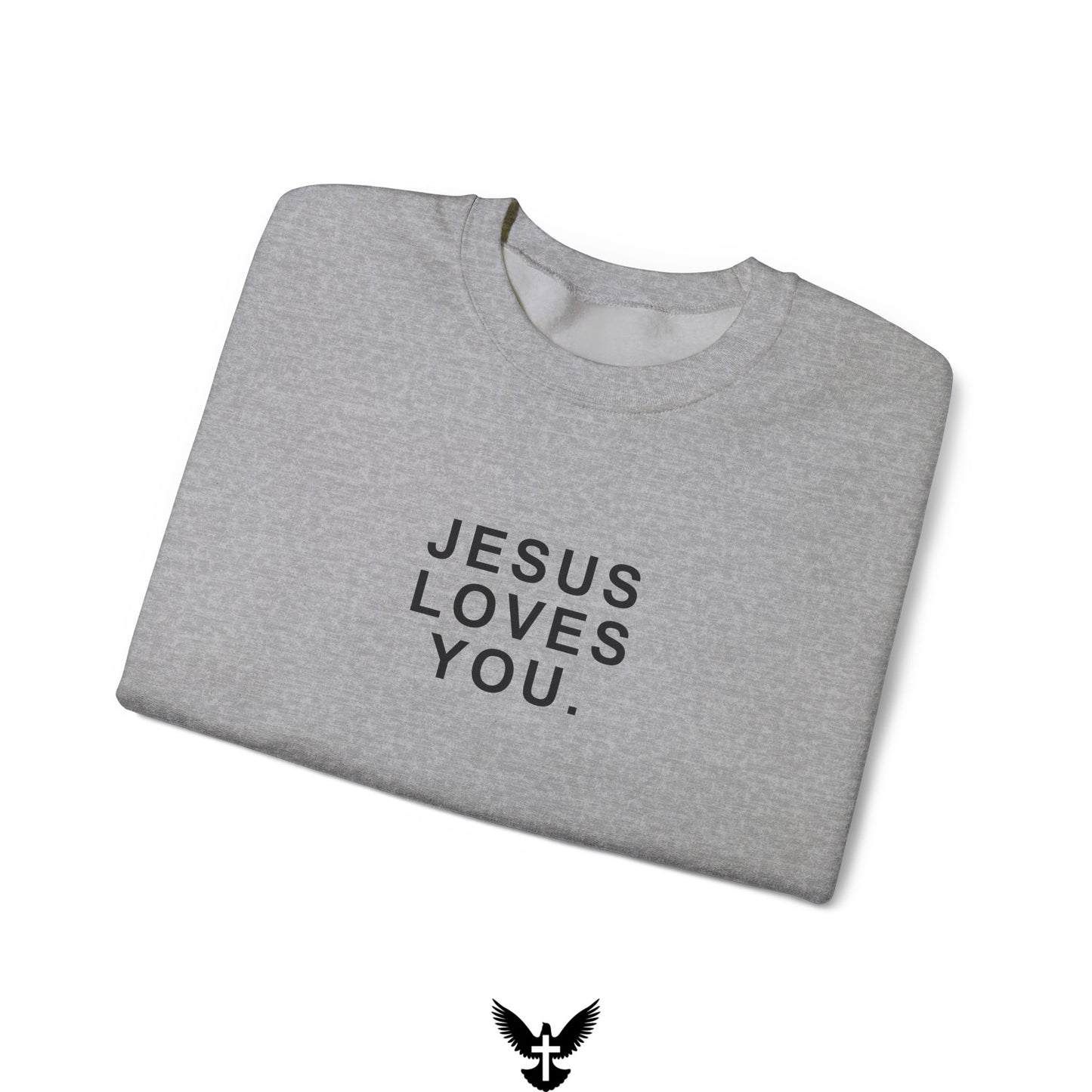 ‘Jesus Loves You’ Unisex Crewneck Sweatshirt
