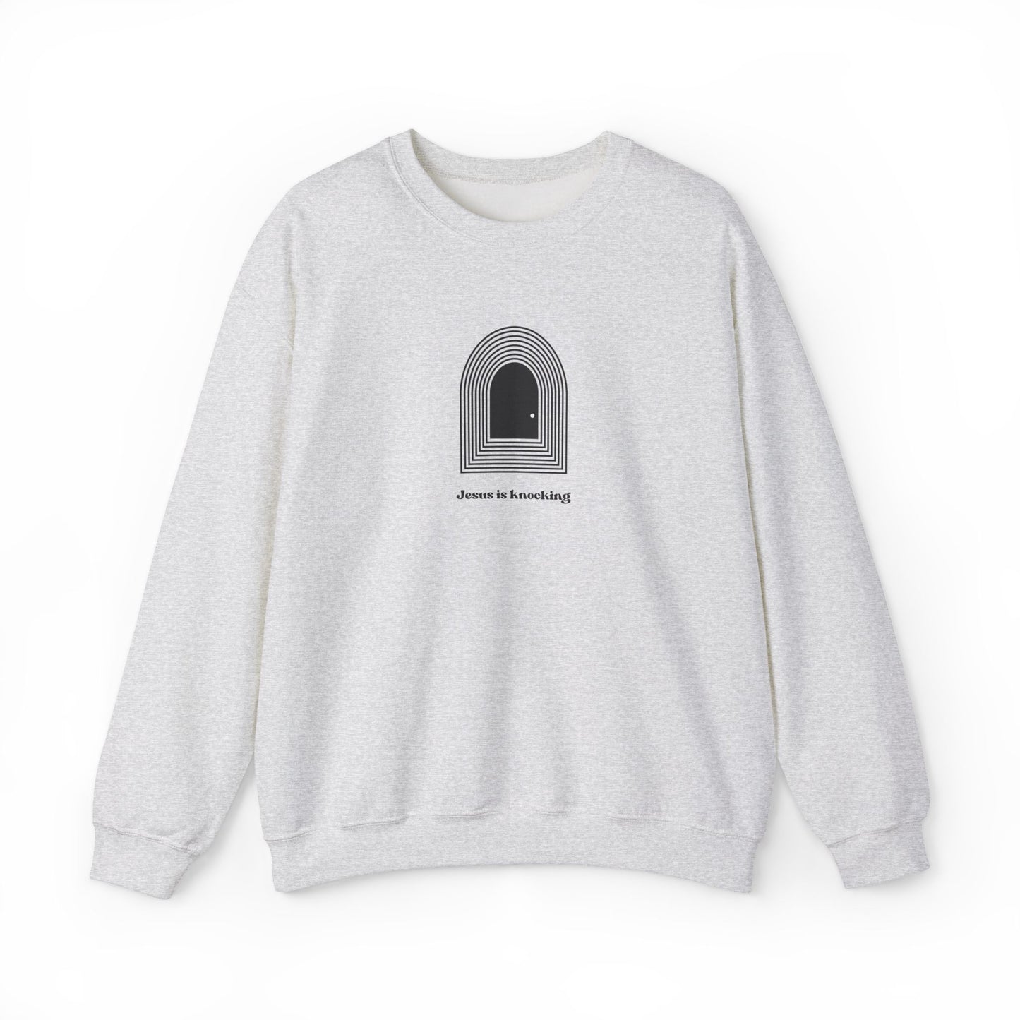 Jesus is Knocking Unisex Crewneck Sweatshirt