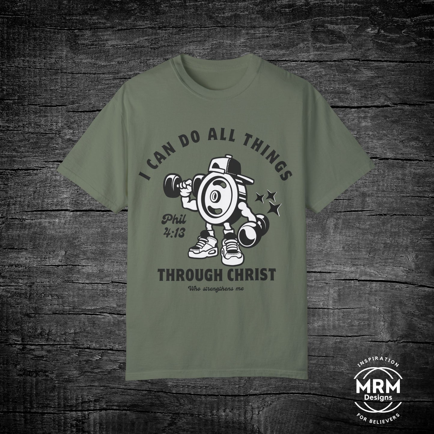 Phillipians 4:13 Strong Man Tee