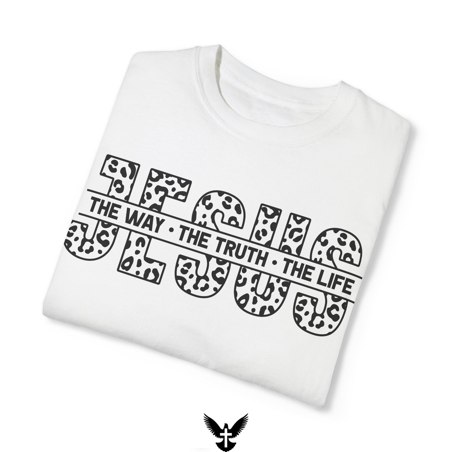 The Way, The Truth, The Life Bold Leopard Print Comfort Colors T-Shirt