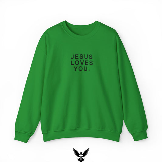 ‘Jesus Loves You’ Unisex Crewneck Sweatshirt