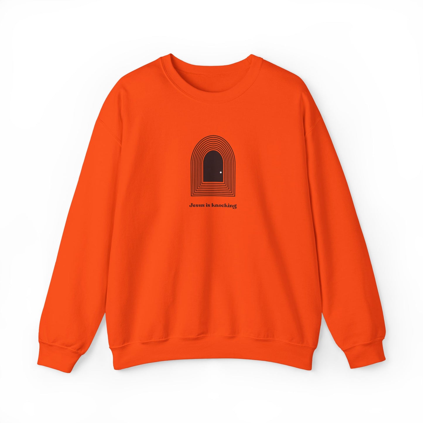 Jesus is Knocking Unisex Crewneck Sweatshirt